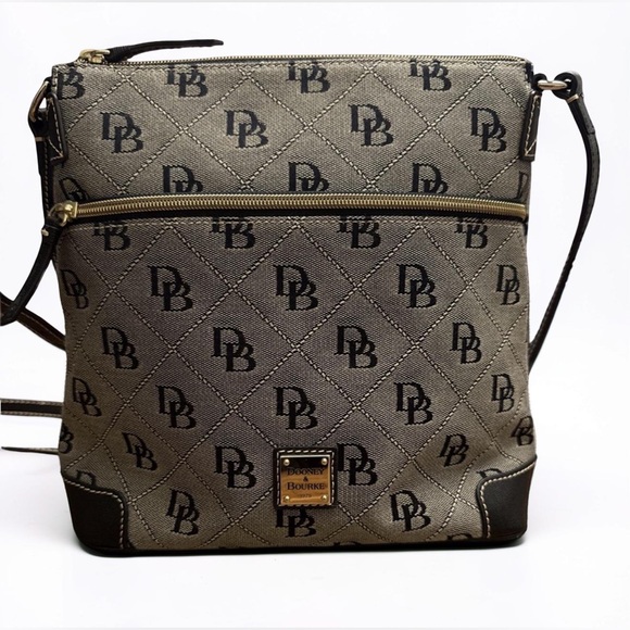 Dooney & Bourke Handbags - Dooney & Bourke Gray and Black Messenger Bag